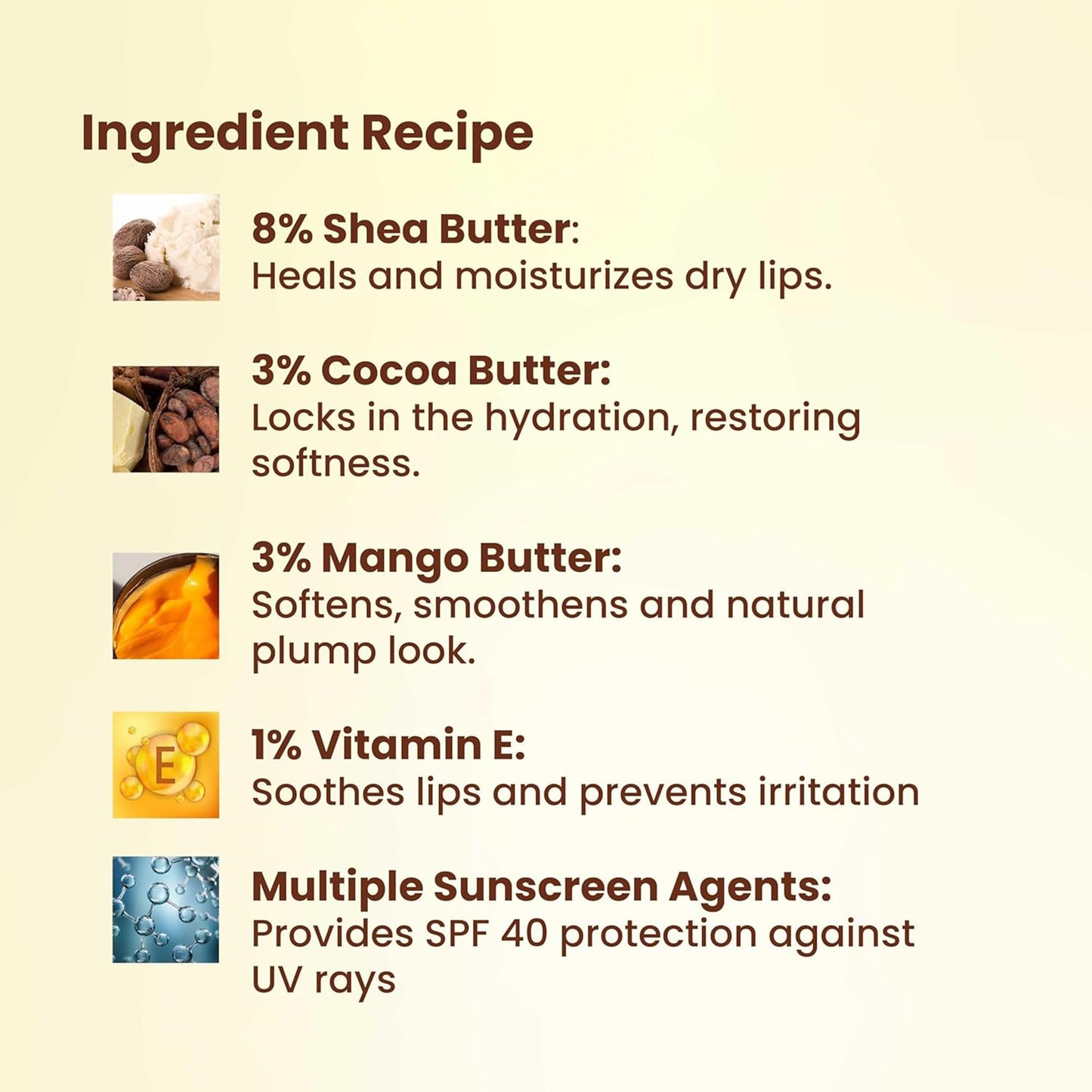 Brinton UV Doux Lip Balm SPF40 | Hydrates and Protects Lips with Almond Oil, Olive Oil and Vitamin E