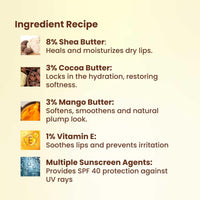 Brinton UV Doux Lip Balm SPF40 | Hydrates and Protects Lips with Almond Oil, Olive Oil and Vitamin E