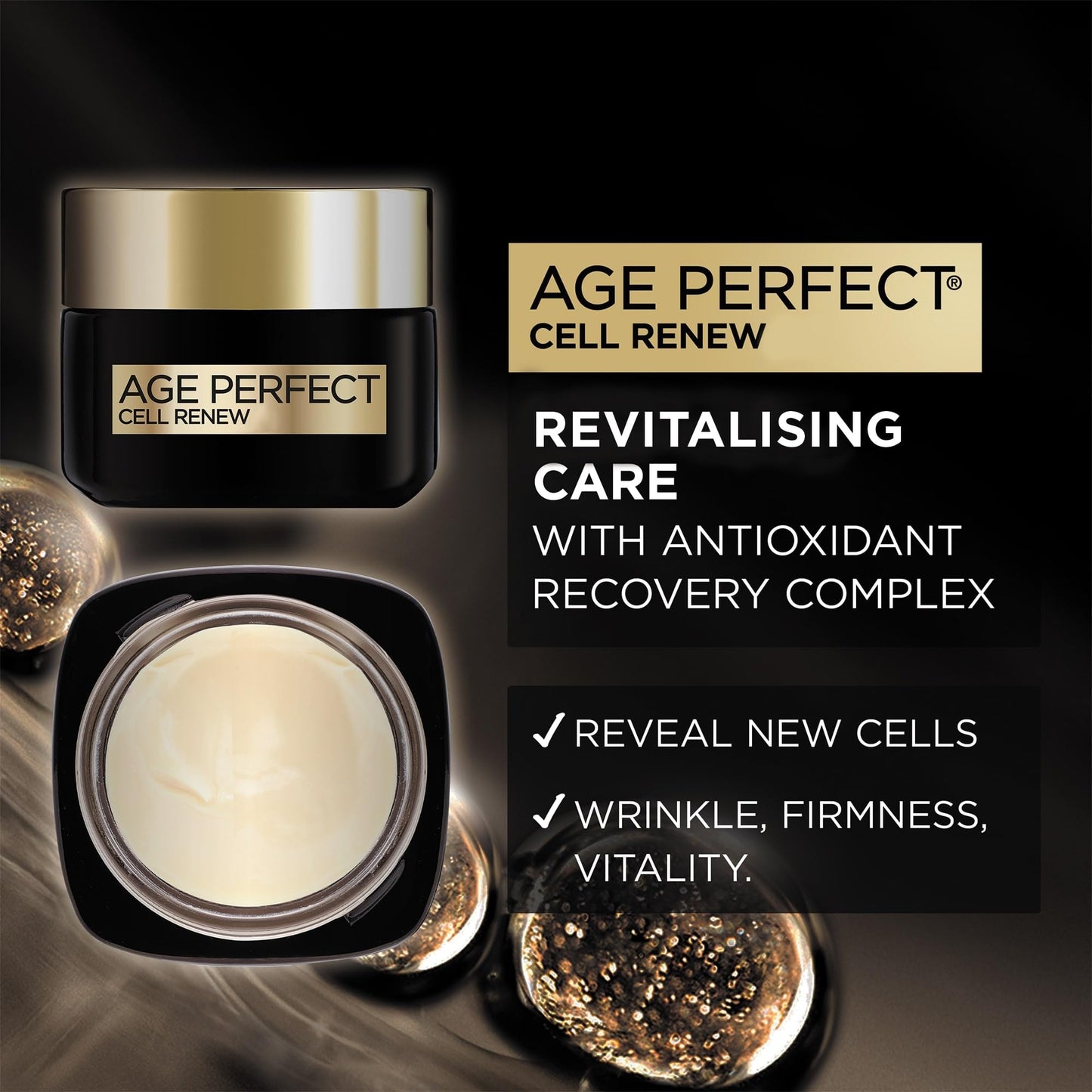 L'Oreal Paris Day Cream, Age Perfect Cell Renew Moisturiser, 50ml