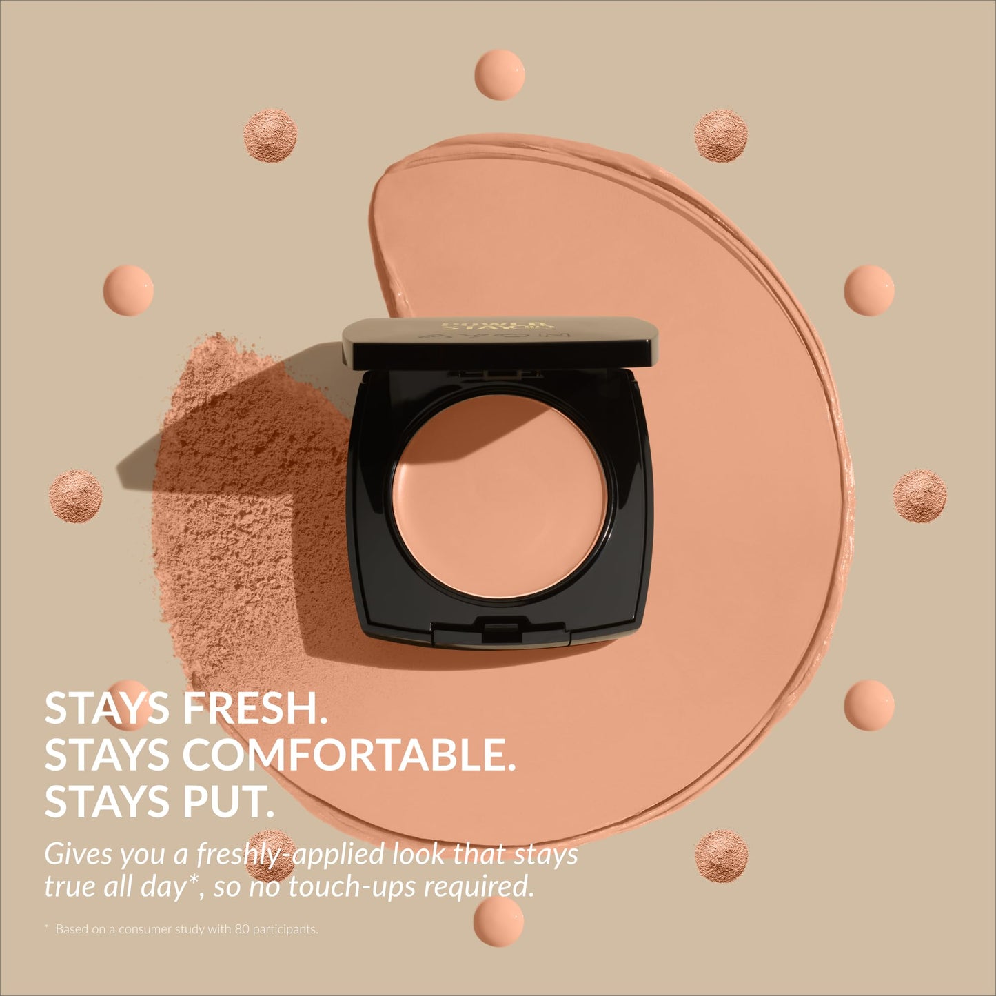 Avon True Flawless Cream To Powder Compact 3-in-1 Concealer, Foundation & Powder