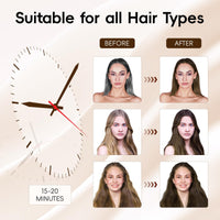 Black Hair Dye Shampoo, Black Hair Dye Shampoo 3-in-1 for Grey Hair, Instant Hair Colour Shampoo for Men and Women, Hair Colour Shampoo, Anti Grey Effect, 500 ml (Chestnut Brown)