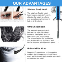 NLFOX Prime-Lash Mascara for Mature Ladies - Black Mascara for Older Women Fiber - Prime-Lash for Seniors with Thinning Lashes - Waterproof Volumizing Natural for Sensitive Eyes