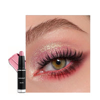 LYNTYAOU Rose Pearl Pink Shimmer Eyeshadow Stick, Bright Pink Color Pen, Metallic Mermaid Cream Eye Shadow Crayon, Pearlescent Glitter Eyeshadows Pencil, High Pigmented Eyeliner Smooth for Eyes Makeup