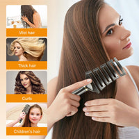 SHINLEA Detangling Hair Brush, Wet Brush Detangler for Women, Men & Kids, Anti-Tangle Vented Paddle Brushes for Wet, Dry, Straight & Curly Extension Hair, Unique Fishbone Design, Styling Tool