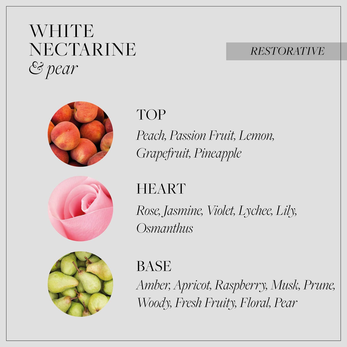 Grace Cole White Nectarine & Pear Moisturising Hand and Nail Cream 30ml - Essential Oils - Vegan and Cruelty Free, No SLS or Parabens - Made In England