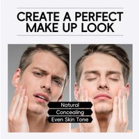 Men's BB Cream Foundation,Concealer For Men,Mens Tinted Moisturiser Face,Mens Concealer,Face Cream To Balance Skin Tone & Daily Use,Colour Corrector & Moisturizer,Strong Coverage,Easy Application