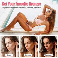 Katslyn Tanning Drops with Tanning Gel,Sunless,Enhances Natural Skin Tone and Glows Healthy Radiance. Suitable for Both Men and Women