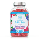 swiss bioenergetics Folic Acid Gummies - 400μg, 120 Natural Berry Flavoured & Vegan Gummies - High Strength Vitamin B9 Folic Acid Pregnancy Support Prenatal Vitamin - No Artificial Sweeteners or Flavours – UK Made