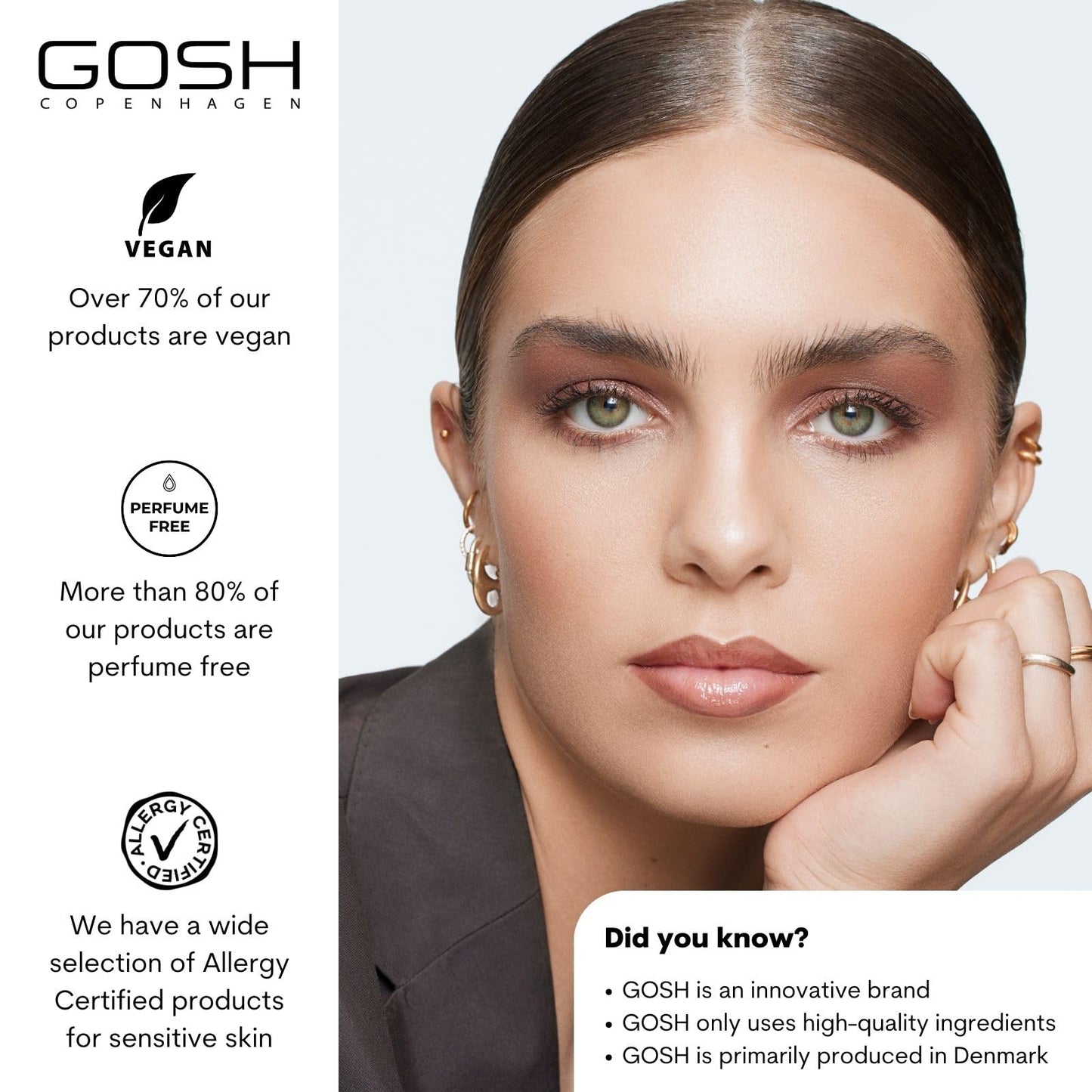 Gosh GOSH Concealer High Coverage 006 Honey I High coverage liquid concealer to cover dark circles, redness, blemishes and pimples for sensitive skin I Long-lasting, vegan and allergy-certified