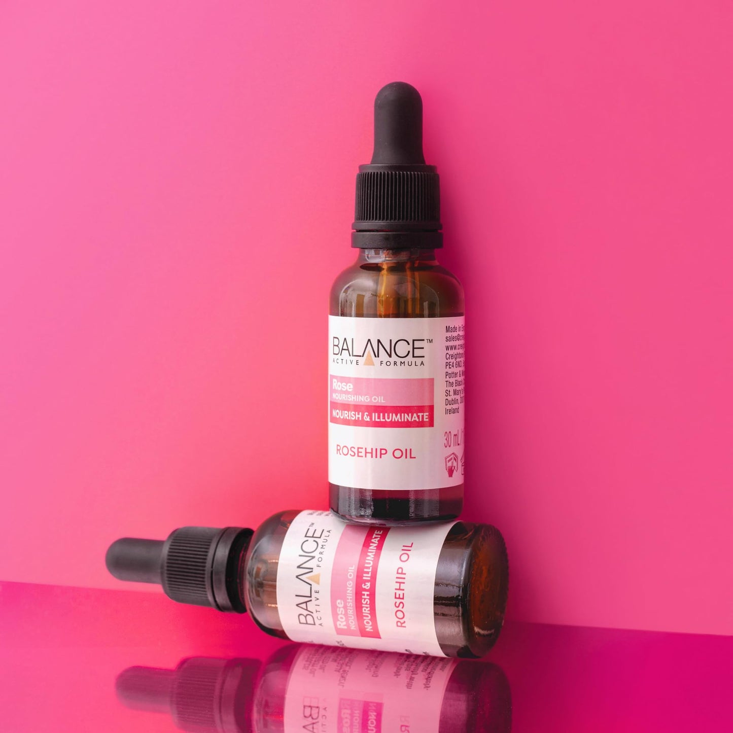 Balance Active Formula Rosehip Oil 30ml, Nourishing Rose Facial Oil for Women | Deeply Moisturises & Strengthens Skin Barrier, Fast-Absorbing Face Oil