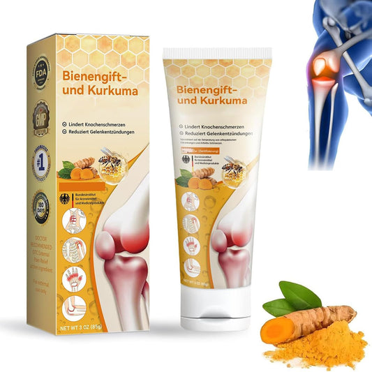 ALLILUYAA Furzero Bee Venom and Turmeric Joint Cream, Furzero Bee Venom Ointment Cream, for Neck, Waist, Back, Hands, Feet
