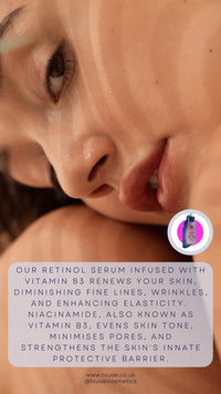 TSU:SEI Health and Beauty Retinol Serum with Vitamin B3 for face by TSU:SEI - Organic, Anti-Aging, Facial Serum for Fine Lines, Wrinkles, and Uneven Skin Tone. Cruelty Free Skincare. 30ml.