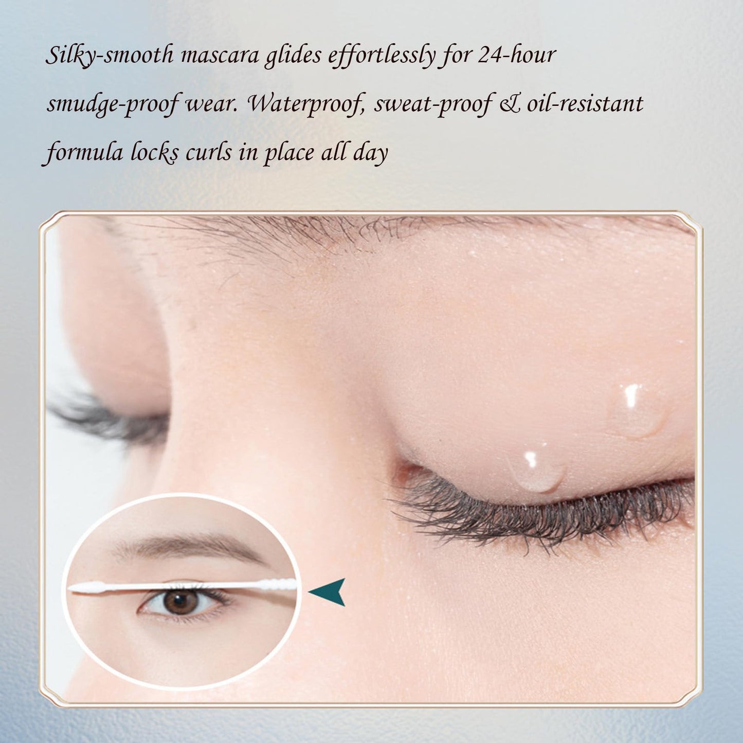 OlymGrow Waterproof Ultra-Fine Mascara for Short, Fine Lashes – Lengthening & Thickening Formula with Skinny Precision Brush, Smudge-Proof Black Volumizer for Tiny Eyelashes, Clump-Free Definition, 1 Pack