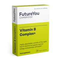 Vitamin B Complex+ Supplements – 8 Key B Vitamins for Optimal Cell Health – Energy Capsules with Biotin and High Strength Vitamin B12 – Vitamins for Tiredness and Fatigue by FutureYou Cambridge