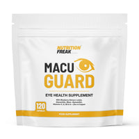 Freak Athletics MacuGuard+ Eye Supplement - 120 Capsules - Zeaxanthin, Meso Zeaxanthin, Lutein, Blueberry Extract Plus Vitamins and Minerals - Premium UK Made