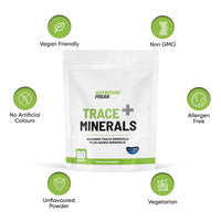 Freak Athletics Nutrition Freak Trace Minerals + 60 Capsules - Aquamin Trace Minerals a 70+ Nutrient-Dense Multimineral Complex Sourced from Marine Plant - UK Made