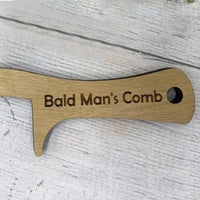 Generic Bald Man Comb Joke Set, Funny Hairless Combing Brush Gag Gifts for Men, Humorous Toothless Combs Blad Mans Brush for Trick Friends Gift