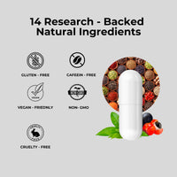 Deep Work by Omni Wave – AI-Engineered Mental Performance Supplement, 14 Natural Ingredients for Clear Focus, Enhanced Productivity, Brain Fog Relief, and Stress & Fatigue Support, Jitter-Free Energy.