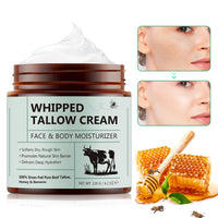 Generic Whipped Tallow & Honey Balm, 100% Grass Fed Beef Tallow for Skin Care, 2-In-1 Face Cream And Body Lotion For Dry, Damaged, Or Sensitive Skin Care, 120g/4.2 oz