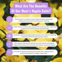Ultra Bee Naturally Bee Beautiful 100% Natural Breastfeeding Nipple Balm for Mums 50ml