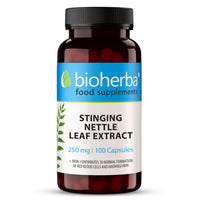 Stinging Nettle Capsules 250 mg - 200 Count Herbal Supplement for Prostate Health Vitality and Water Balance Support by BIOHERBA