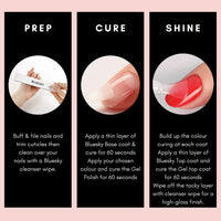 BLUESKY Bluesky Gel Nail Polishes, No Wipe Top Coat and Base Coat, Soak Off LED UV Gel Nail Polish Set, Long Lasting, Shiny, High Gloss Finish, Clear, 2 x 10ml Bottles