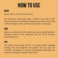 Nip+Fab Vitamin C Fix Jelly Eye Patches, 20 Pairs, Brightening Hydro Gel for Under-Eyes with 3 stable forms of Vitamin C
