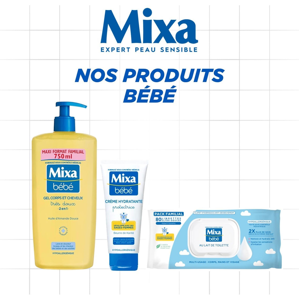 Mixa Dermo Soothing Shower Gel with Almond Oil, 1 Piece x 400 ml
