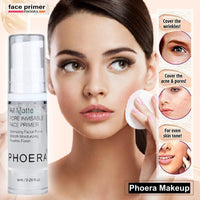 Glamza Phoera Foundation Full Coverage Makeup Set - Includes Nude & Buff Beige 30ml Matte Foundation, 6ml Face Primer & Cool Beige Setting Powder for All Day Wear Without Creasing, Caking, or Flashback