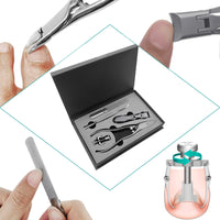 VOGARB Long Handled Toenail Clippers for Thick Nails, Heavy Duty Large Toe Nail Clippers Set for Seniors, Men, Adult, Podiatrist, 5pcs Set