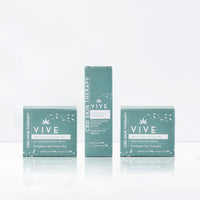 VIVE Menopause Perimenopause Skin Therapy - Deep Restore Ritual - Recovery Serum + Day Face Cream + Night Cream Recovery - Anti Blemish Treatment - Anti Inflammatory - Face Cream for Mature Skin