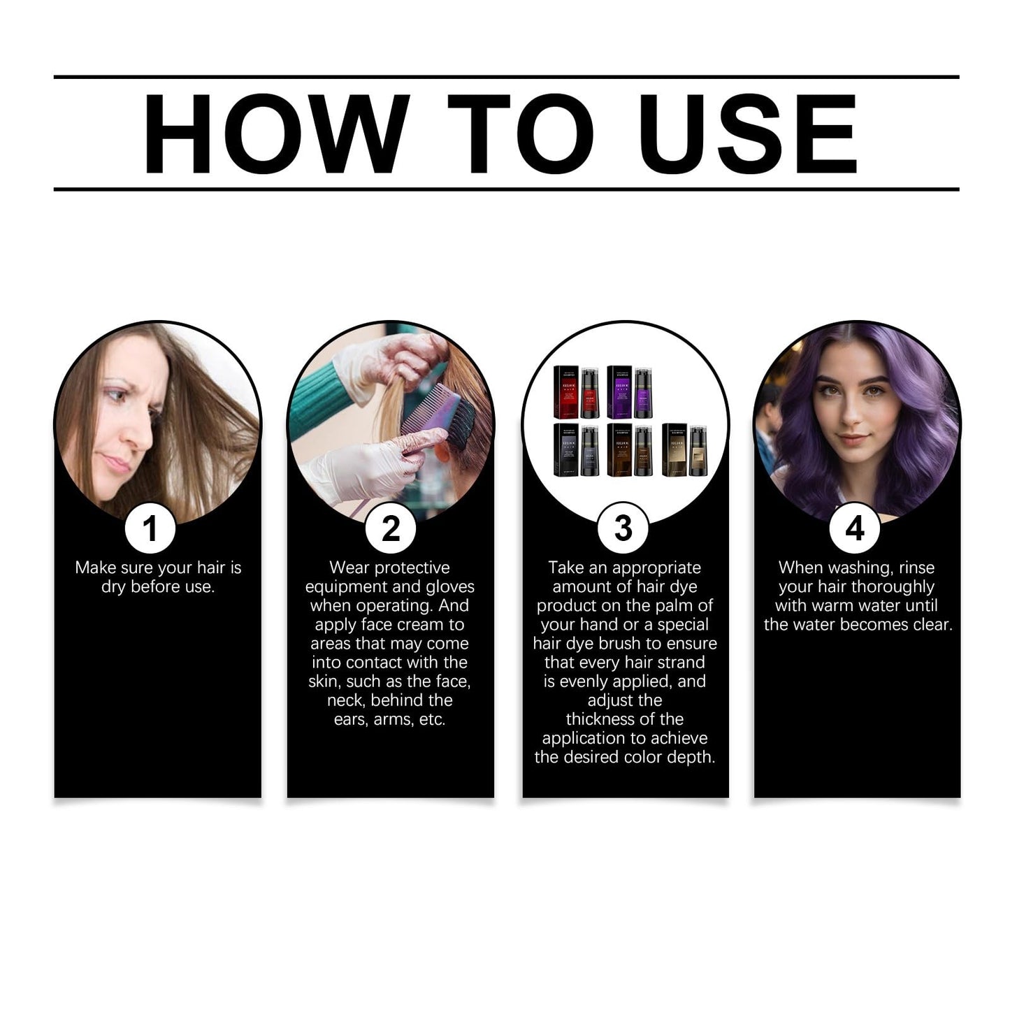 Hair Dye Shampoo,Instant Dye Shampoo,3 in 1 Shamp-oo for Color Treated Hai-r,Home Hair Dy-e,Brown H-air Dye,Light Brown Ha-ir Dye,Ha-ir Colour Sham-poo for Women,Colour Protect Shamp-oo,Mens D-ye