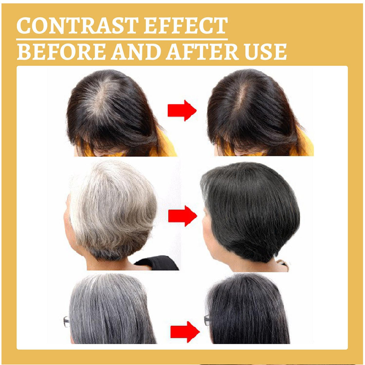Nova9 Ganoderma Nutrient Hair Darkening Serum, Natural Anti-Greying, Thicker, Longer Hair-Growth, Unscented Unisex, 30ml