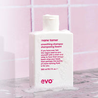 EVO Evo Mane Tamer Smoothing Shampoo for Frizzy, Unruly & Colour-Treated Hair - Anti-Frizz, Sulphate-Free, Colour Safe Cleanser - 300 mL