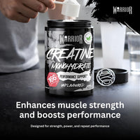 Warrior Creatine Monohydrate Powder 500g (166 Servings) – Pure Creatine Powder, Easy Dissolve Micronised Creatine (Not Creatine Gummies or Tablets), Vegan Creatine for Women & Men (Unflavoured)