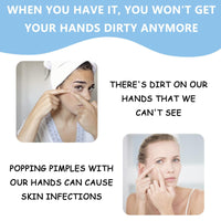 BPTZYLN 200 Pcs Pimple Needle Blackhead Blemish Remover, Milia Removal Needle Blue Tool Cyst Removal, Professional Pimple Popper Remover Tools for Clear Skin, Beauty Salon Home Sterile Needles for Cysts