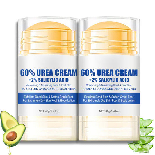 Trendyfave 60% Urea Cream For Cracked Heels - Urea Foot Cream - Foot Cream for Cracked Heels and Dry Skin - Cracked Heel Repair Cream - Skin Care Hands & Feet - Intense Moisturiser with Jojoba Oil & Aloe Vera