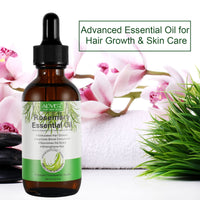 VXHDAG Rosemary Oil for Hair Growth & Skin Care - 100% Pure Rosemary Essential Oil for Eyebrow and Eyelash, Nourishes The Scalp, Stimulates Hair Growth for Men Women (2 Pack 2x60ML)