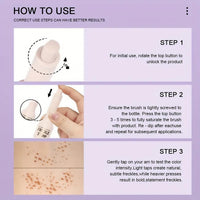 Freckle Stamp,Faux Freckles Maker,Five-Point Freckle Stamp,Faux F/reckles S/tamp,F/reckle Makeup Pen,Fr/eckle Pen,Fr/eckle S/tamp Pen,Temporary Colored St/amps P/ens,Frec/kles M/akeup Tool,2#Medium