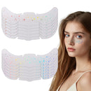 HERBENJOY 12pcs Holographic Glitter Freckles Face Tattoo,Multichrome Face Glitter Speckles Patches for Star Face,Waterproof Glow Up Metallic Sparkly Temporary Cosmetic Stickers,Festival Accessories FaceGlitter