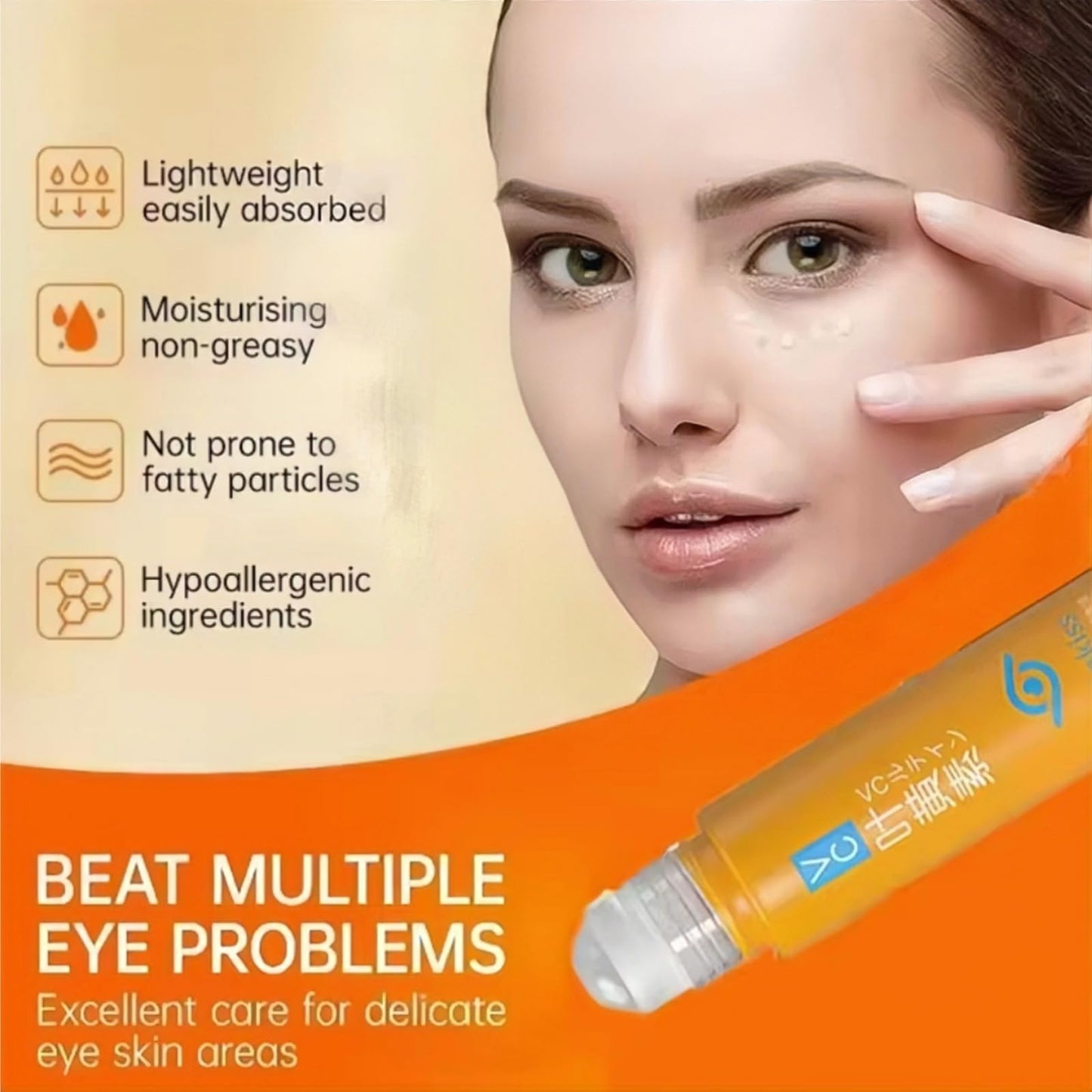 Lutein Eye Essence Oil,Anti-Aging Eye Cream & Serum for Dark Circles, Wrinkles, Puffy E/yes, Men & Women, Vitamin C Treatment,Ey/e Bag Remover, Under Ey/e Roller,Dark Circle Treatment,Anti Wrinkle