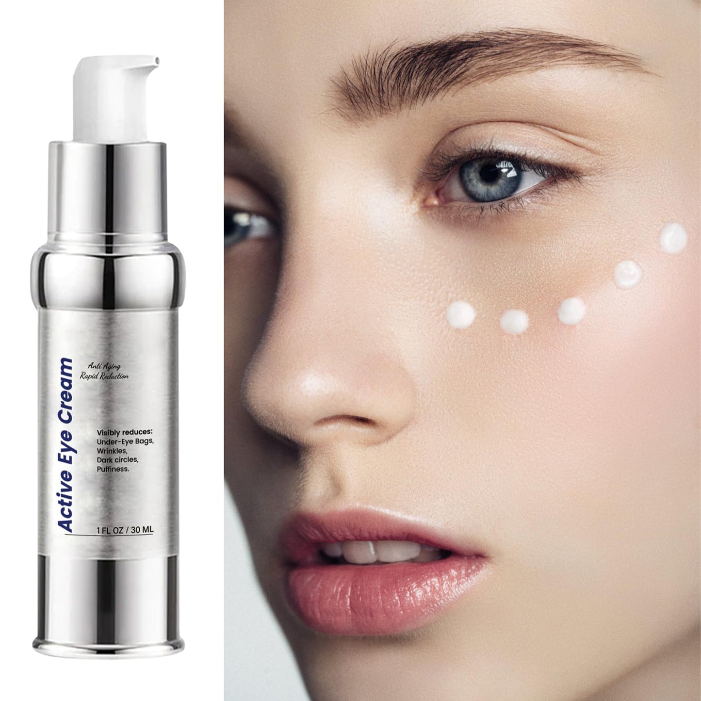 Ninnyi Eye Cream for Dark Circles and Puffy Eyes, Reduces Under Eye Bag and Wrinkles, Tighten Saggy Skin