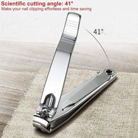 haipicho Nail Clipper, Made with Heavy Duty Stainless Steel, Suitable for Thick Fingernail Toenail Men Women (Silver 1 Pack)