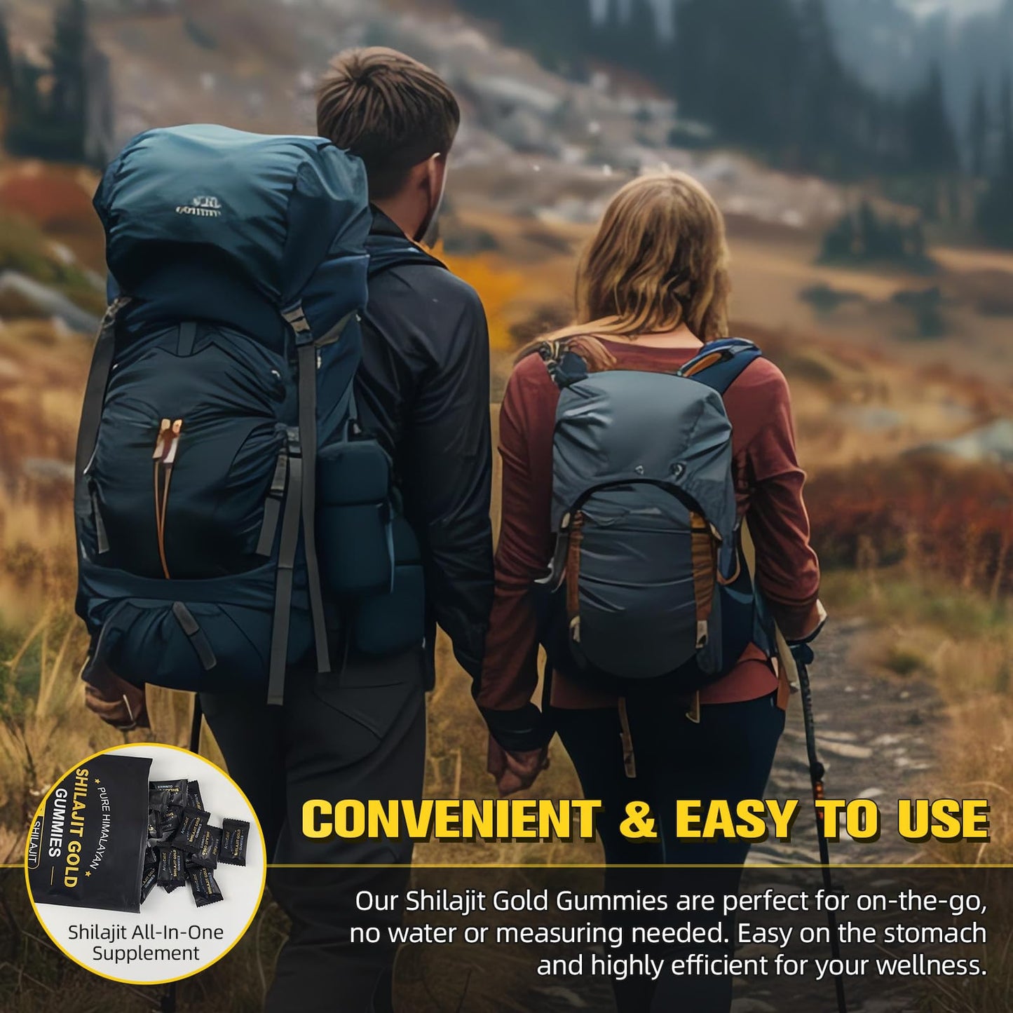 Tiuedu Shilajit Gummies for Men & Women, 120 Gummies Pure & Natural Himalayan Gold Shilajit Gummy Rich in Ashwagandha, Gokshura, Energy Boost & Immune Support- Gluten Free