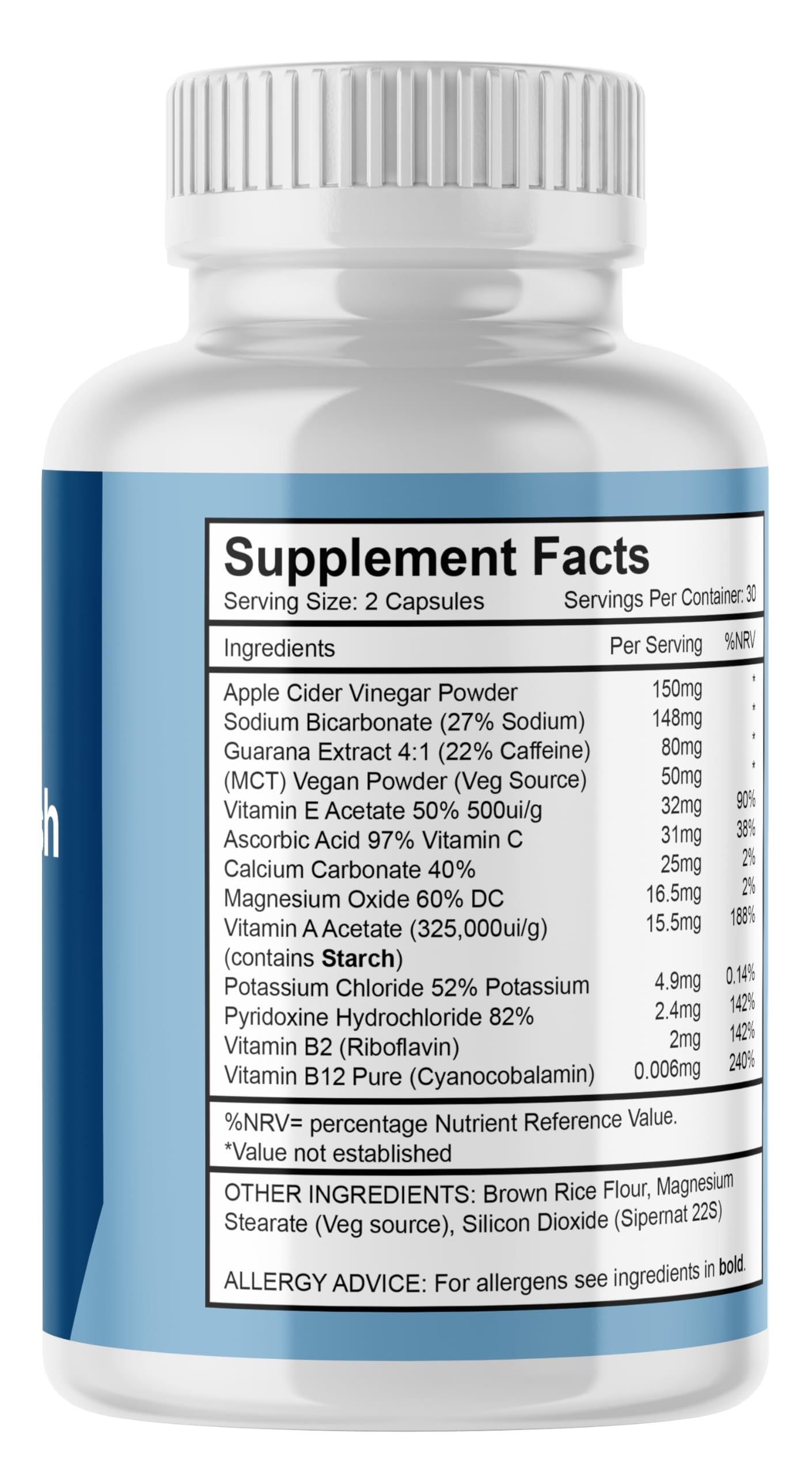 Nutrizet Ltd Nerve Fresh | Powerfull Nerve Support | One Months Supply | 60 Capsules | Vegan