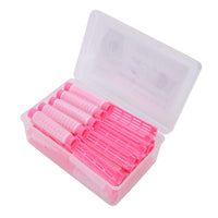 KIMISS 20pcs Hair Perm, Rod Roller Curler Hairdressing Curly Hair Perm Rods Fluffy Perming Rollers Short Large Tool KitPink (Pink)