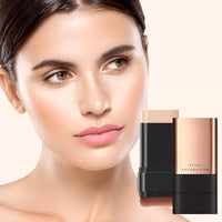 INBOLM Foundation Stick Full Coverage Foundation Stick Built-In Brush Exquisite Double-Head Design Instantly Balance & Even Complexion Natural Color for Medium Skin Tones