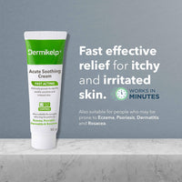 Dermikelp® Acute Soothing Cream for Sensitive, Irritated Skin – Clinically Proven Relief for Eczema, Psoriasis, Dermatitis, Rosacea – With CEM-K Sea Kelp, Dermatologically Tested