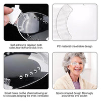 ExcellaElite 6 PCS Eye Shield After Cataract Surgery, Clear Eye Patch, Eye Shield After Surgery, Covering Eye Shields, Breathable Eye Shields for After Surgery, Postoperative Eye Care Protect Eyes from Injury