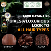 Lord of London Lord Batana Oil 100% Raw & Pure for Hair Growth, Gair treatment, 100ml, Chemical-Free Hair Oil for Thicker Fuller Hair